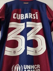 Cubarsi Shirt Fc Barcelona 2023-24 Champions League Player Issue Match... - Foto 1 di 7