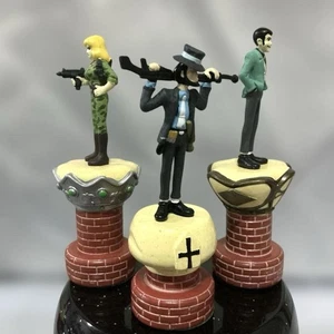 Lupin The Third Chess Set Fuijko, Jigen, 3-Piece Carving Collection - Picture 1 of 4