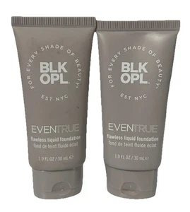2 PACK Black Opal BLK OPL Even True Flawless Liquid Foundation Nutmeg, Topaz - Picture 1 of 5
