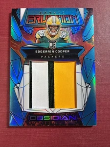 Camiseta parche EDGERRIN COOPER 2024 Panini OBSIDIANA azul ROOKIE ERUPCIÓN # 04/25 - Imagen 1 de 24