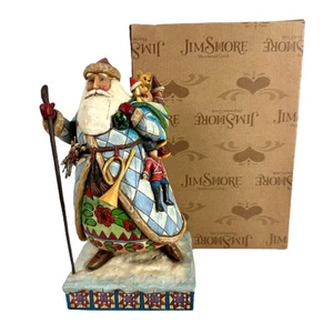 Jim Shore Bringing Christmas Joy Santa 2006 Heartwood Creek #4005447 With Box - Picture 1 of 6