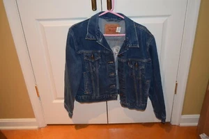 Levi's Denim Jacket Youth Large Blue with Horse Patch - Picture 1 of 5
