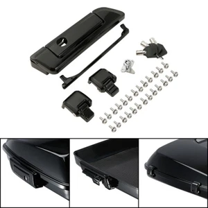 Black Trunk Latch Fit For Harley Touring Electra Street Road Glide 14-24 - Picture 1 of 8