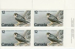 Canada Stamp PB#752III - Peregrine Falcon (1978) 12¢ (LF) - Bild 1 von 1