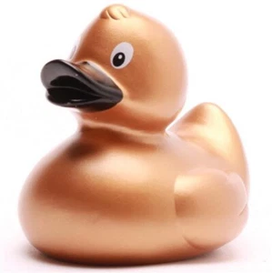 Oro 100% Goma Pato Grande - Jeep Ducking - Envío RÁPIDO EE. UU. - Imagen 1 de 5