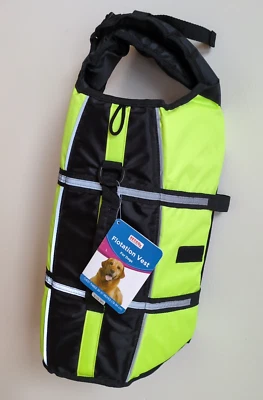 New Petco Dog Life Vest Size Large Reflective Flotation High Visability Yellow - Image 1 of 4