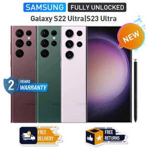 NEW SEALED Samsung Galaxy S23 Ultra/S22 Ultra/S21 Ultra 5G Factory Unlocked NEW - Picture 1 of 25
