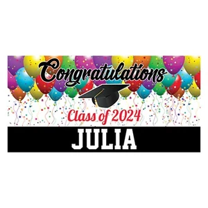 3ft Class of 2024 Personalized Graduation Banner | Vinyl Graduation Banner - Picture 1 of 2