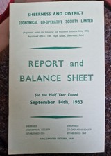 Sheerness and District Economical Co-operative society ltd report Sep 14th 1963