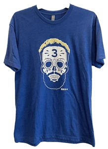 Odell Beckham Jr Sugar Skull T-Shirt Large Blue 🏈NEW🏈 NFLPA Los Angeles Rams - Picture 1 of 5