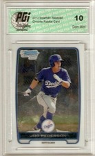Joc Pederson 2012 Bowman Chrome #BCP104 1st Rookie Card Ever PGI 10