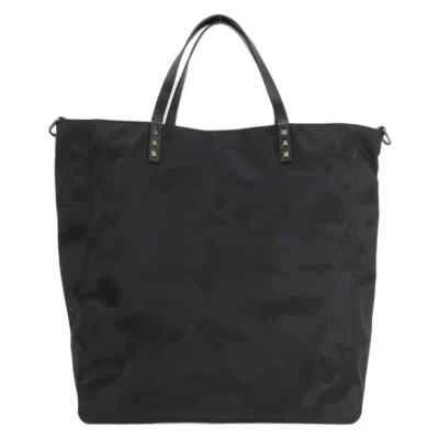 Bolso de Mano Valentino Garavani Nylon Tachuelas Camuflaje Negro Mujer Foto 1 de 4