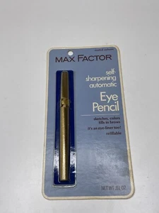 Max Factor Self Sharpening Eye Pencil Vintage Muted Auburn New Sealed Rare. Gold - Picture 1 of 6