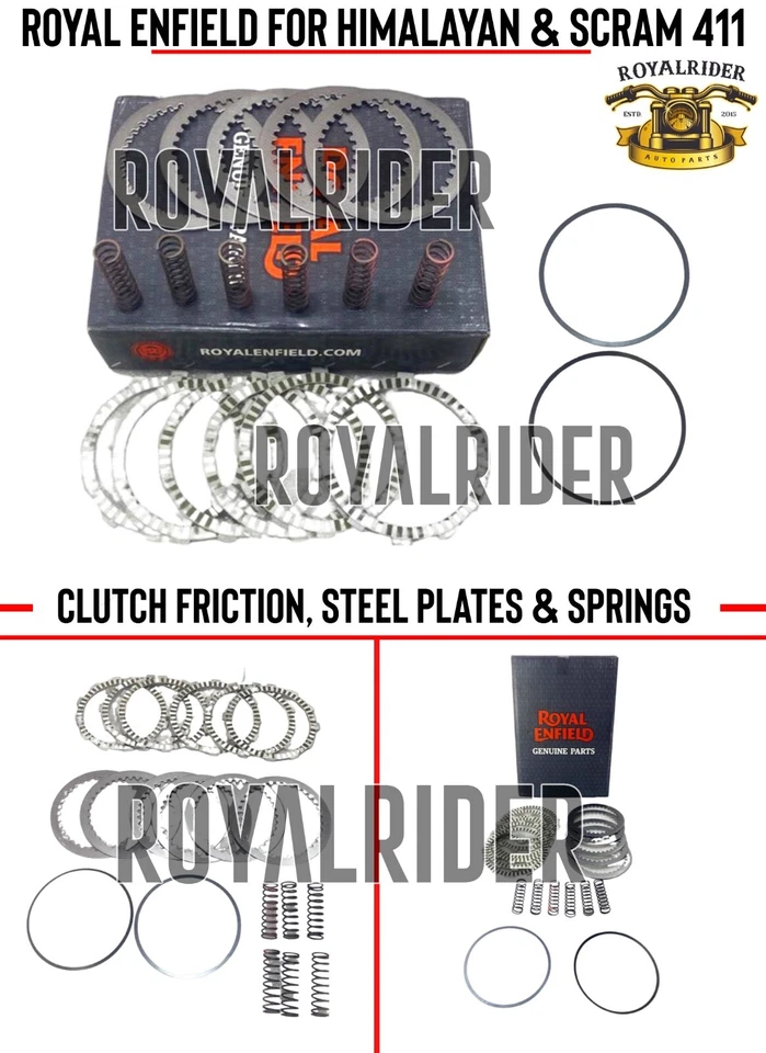 Royal Enfield "Himalayan & Scram 411" CLUTCH FRICTION,STEEL PLATES & SPRINGS - image 1 of 4
