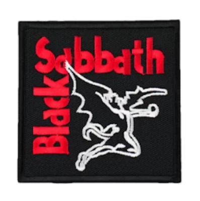UB BLACK SABBATH - 1968 HARD ROCK HEAVY METAL BAND - 3" Embroidered Iron-On Patch