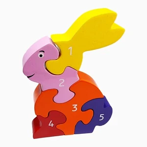 Ima & Tinok : Rabbit 1-5 Jigsaw Puzzle : Hand made from Sri Lanka - Picture 1 of 1