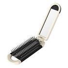 Folding Hair Brush with Makeup Mirror Gift Lightweight Portable Small Hairbrush