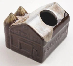 Hickory Farms Ceramic Barn Toothpick Holder Drip Glaze - Picture 1 of 6