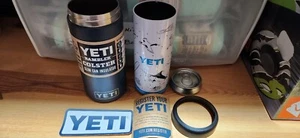  YETI Rambler 12 oz Colster SLIM  Insulator Blue + Sticker - Picture 1 of 1