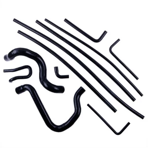 Black Radiator & Heater Hose Kit for 1988-94 Ford F150 F250 F350 Bronco 5.0L/5.8 - Bild 1 von 19