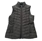 Women’s Warehouse One Black Full Zip Puffer Vest Medium