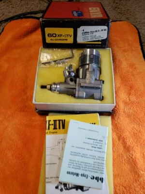 ENYA Engine - Enya 60 XF-II TV AL-CHROME Model 7101 - New! N23 - Image 1 of 4