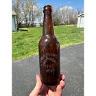 Vintage 1910s Upper Peninsula Brewing Co. Amber Brown Beer Bottle Michigan