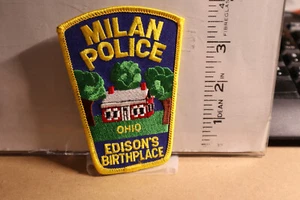 police patch   MILAN POLICE OHIO YELLOW - Picture 1 of 1