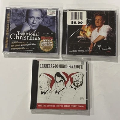 NEW SEALED CHRISTMAS CD LOT: Traditional Christmas Vol 1 / Barry Manilow/ Tenors - Image 1 of 4