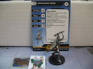 =Star Wars Miniatures REVENGE OF THE SITH Bodyguard Droid 28/60 con tarjeta = - Imagen 1 de 1