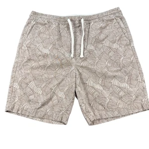 Banana Republic Herren groß braun Palmenmuster Kordelzug Taschen Deck Pullup Shorts - Bild 1 von 12