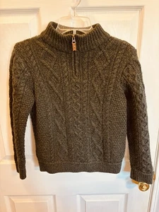 Boys Arancrafts 100% Wool Sweater From Ireland Size 8 -11 Years Old - Picture 1 of 4