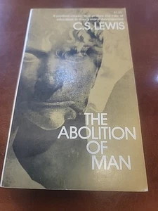 CS Lewis Vintage The Abolition of Man Book Philosophy Christian Religion PB - Imagen 1 de 4