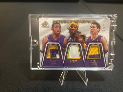 2007-08 Upper Deck NBA SP Authentic Fabrics Cook / Brown / Walton 02/25 - Image 1 of 2