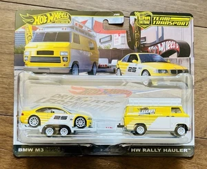 2025 Hot Wheels Car Culture Team Transport Legends Tour BMW M3 & HW Rally Hauler - Picture 1 of 3