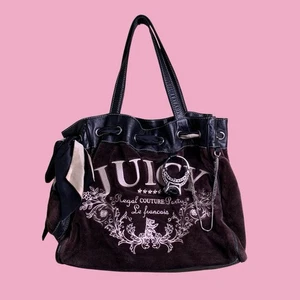Vintage Juicy Couture Purse Brown Velour Scottie Dog Daydreamer Engagement Ring - Picture 1 of 9
