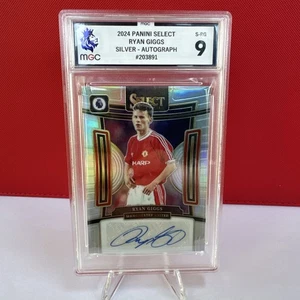 2023-24 Panini Select Premier League Soccer - Ryan Giggs Silver Prizm Auto MGC 9 - Picture 1 of 3