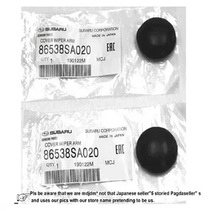 Oem Cover Cap Subaru Wiper Arm Set of 2 Impreza Forester 1993-2007 86538SA020 - Picture 1 of 2