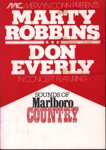 Marty Robbins / Don Everly In Concert tour programme UK 1978 original 16 page - Picture 1 of 3