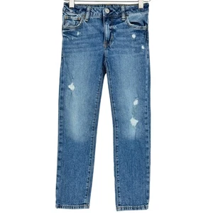 GAP Kids Girlfriend Distressed Jeans Size 7 - Picture 1 of 8