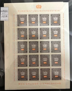 LIECHTENSTEIN Lotto di minifogli di vari anni MNH**  - Picture 1 of 7