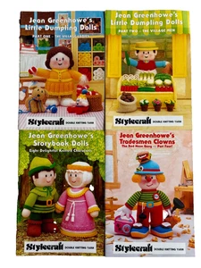 Jean Greenhowe's Knitting Pattern Booklets x 4no Stylecraft DK Childrens Toys G6 - Picture 1 of 13
