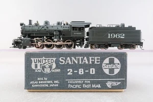 HO Brass Model - PFM AT&SF Santa Fe 2-8-0 Consolidation #1962 - Custom - 1975 - Imagen 1 de 24