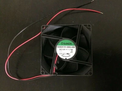 24v Sunon 80mm DC Brushless Cooling Fan 80 x 80 x 25mm 24VDC - Image 1 of 3