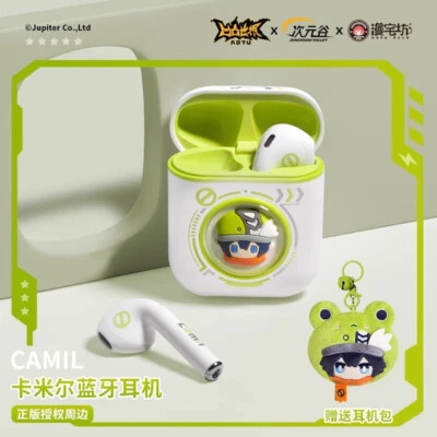 Aotu World Camil Bluetooth Earphones L-Shape Plug Headphones Wireless Headset - Image 1 of 4