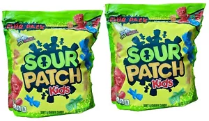 2er Pack Sour Patch Kinder Süßigkeiten 3,5 Pfund Beutel Süß Großpackung Bonbons Gummibonbons Weich Kaubar - Bild 1 von 3