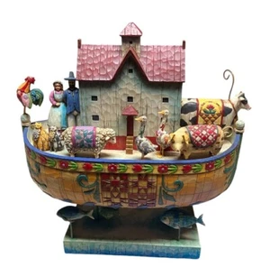 JIM SHORE 2004 AND NOAH DID ALL THE LORD COMMANDED OF HIM ARC SEE DESC - Picture 1 of 10