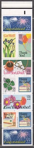 Estados Unidos Correo 1987 Yvert 1709/16 Carnet Flores ** Mnh - Imagen 1 de 1