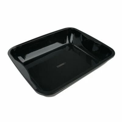 FMprofessional XXL Bräter 40x34 cm Backform hoher Rand Emaille-Backblech schwarz - Bild 1 von 4