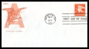 US FDC # 1743 "A" Rate (15c) Eagle Coil HF  HFdd5c ssed 1978, 9p6583 - Picture 1 of 1